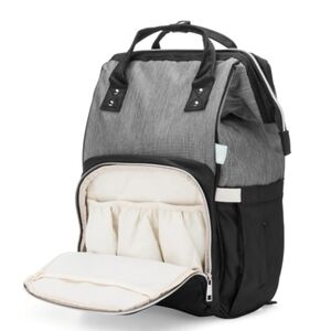 🆕 AFBP Aeroflow Breast Pump Insulated Backpack, Stylish Black and Gray, NEW